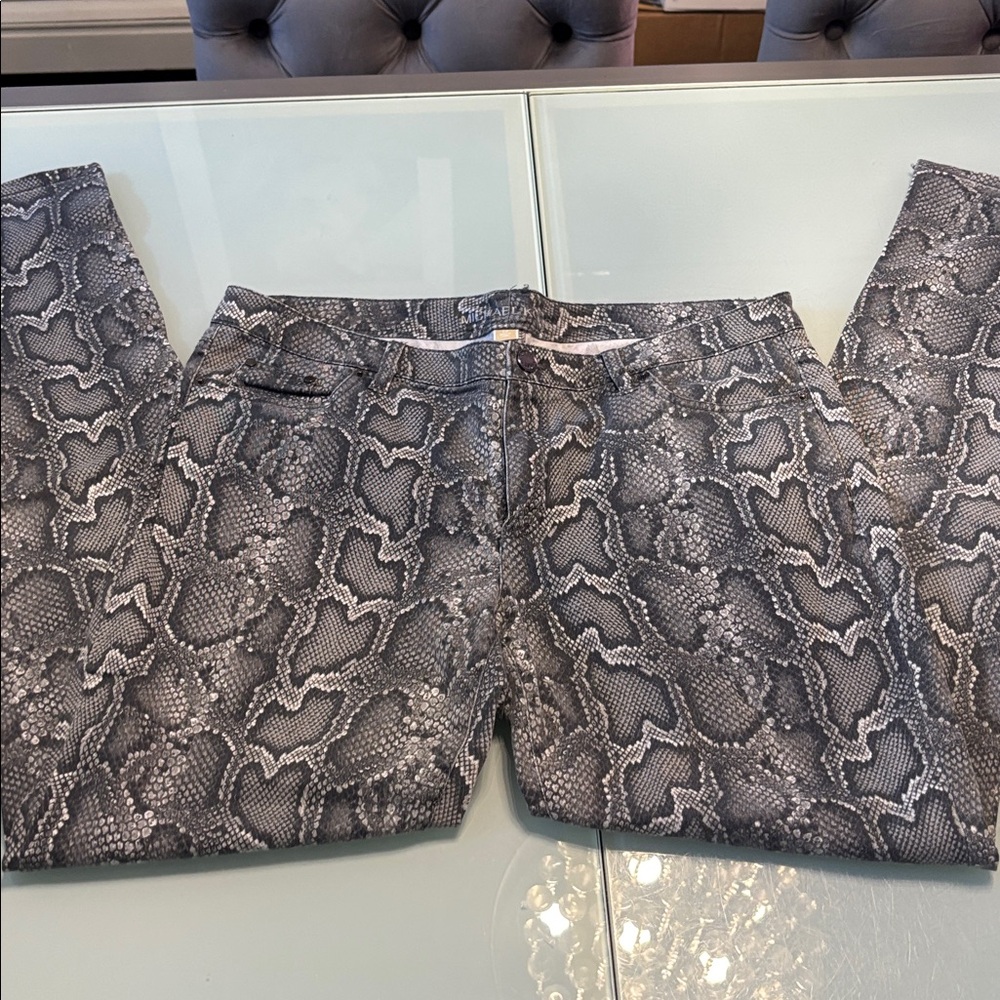 Michael Kors Snakeskin Print Pants size 12